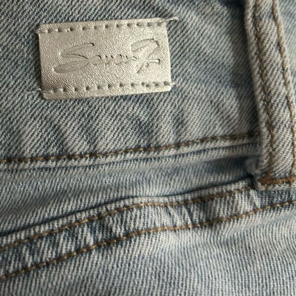 Seven7 Tummyless MidRise Bermuda Jean shorts Size 10 - Picture 9 of 13